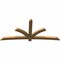 Ekena Millwork Davenport Timber Gable Bracket, Western Red Cedar, 108"W x 49"H x 3 1/2"D x 5 1/2"F, 11/12 Pitch GBW108X49X0406DAV00SWR - alternate 3